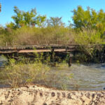 Paso del Rey, Puente de madera sobre el río Yí